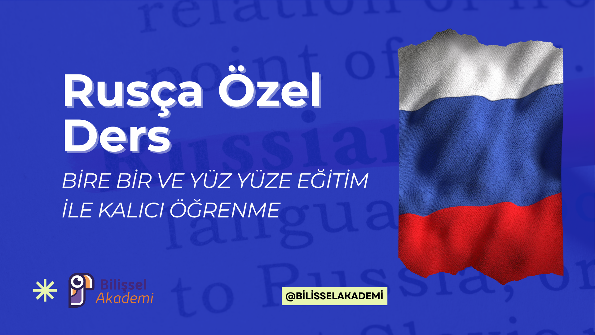 Rusça Özel Ders